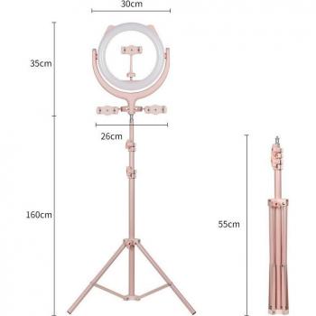 Cat Ears Tripod with Floor Stand and Live Lighting