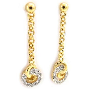 Altesse K6385 - Aretes Déesse en oro bicolor