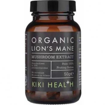 Organic Lion's Mane Mushroom Extract Powder by Kiki Health - 50g