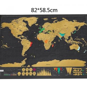 Deluxe Scratch Off World Travel Map