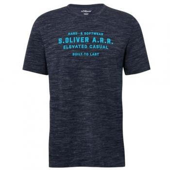 S.Oliver T-Shirt, melierte Textur