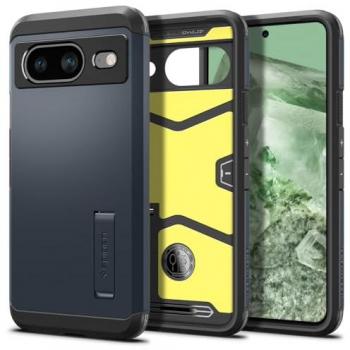 Spigen Tough Armor (Google Pixel 8), Smartphone Hülle, Metallgrau