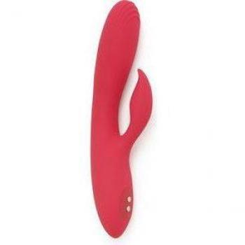 Lapin en silicone vibrant rose