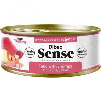 Dibaq Sense comida húmeda grain free para gatos de Atún y Gambas con Patatas