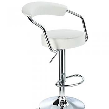 Ace & K Lazio Adjustable Bar Stool White