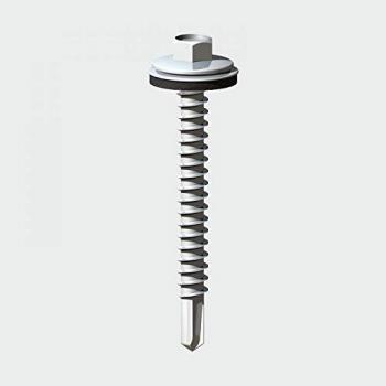 Timco Zinc-Plated Hex Screws - Self-Drilling - Light Steel - 5.5 x 38mm - 100 Count