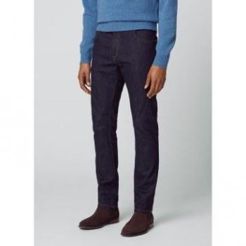 Jeans Slim Fit Uomo Hackett London HM212515 Rinse Marino Sostenibili 28/32