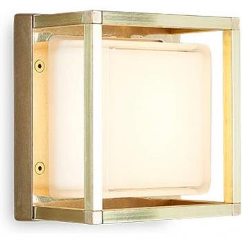 Applique LED Ice Cubic 3404 per esterni, ottone natur