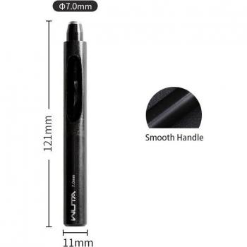 WUTA Hohl­schlag‑Locher Schwarz – 6–10 mm, ideal für Gürtel & Papier