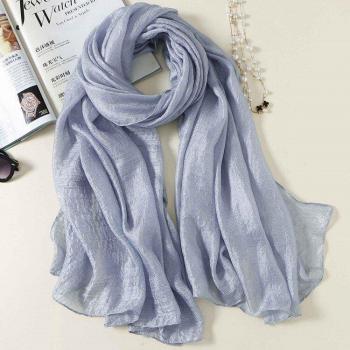 Red Pashmina Thin Shawl for Women – Spring/Summer Beach Accessory