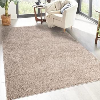 Carpet City Hochflor-Teppich »City Shaggy«, rechteckig, 30 mm Höhe, Robuster Langflor Teppich uni, besonders flauschig weich