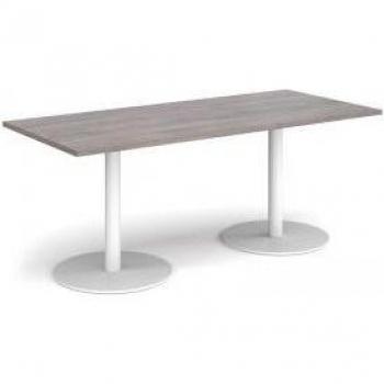 Monza 1800 × 800 mm Rectangular Dining Table – White Base