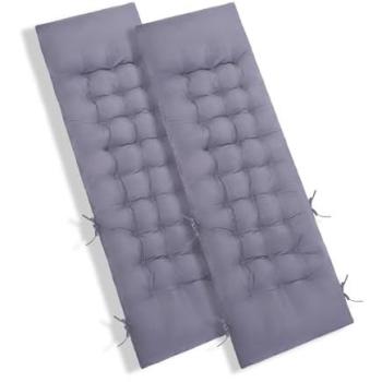 EcoGuard Charcoal Outdoor Seat Cushions (2 Pack)