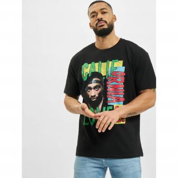 Mister Tee Tupac California Love Retro Oversize T-Shirt Crna