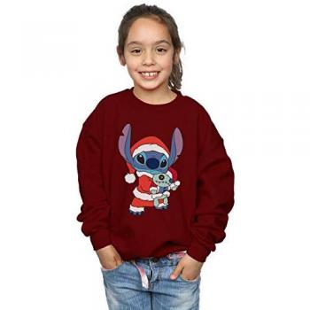 Sudadera Lilo y Stitch Festiva para Niñas 12-13