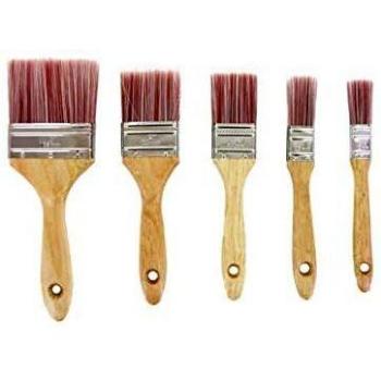 Lot de 5 pinceaux synthétiques à extrémité arrondie