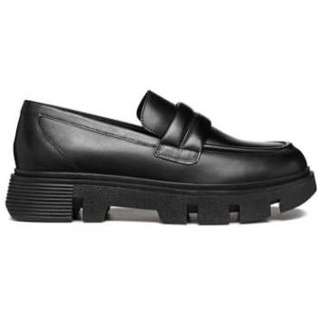 GEOX - Vilde Loafers Mocassino Pelle Scarpe Donna Nero Eu 38, D46uac 00043 C9999