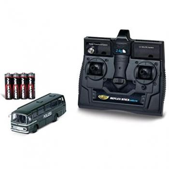 Carson Modellsport MB Bus 1:87 O 302 Polizeibus – 100 % RTR 2,4 G