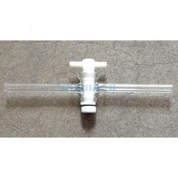 PTFE Stopcock High Vacuum Straight Hollow Plug 5mm