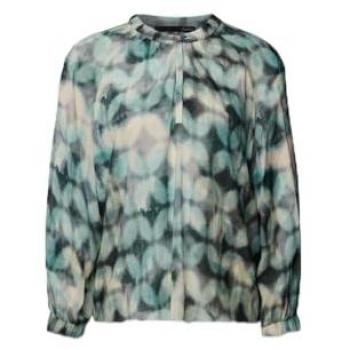 LeComte Elegante Bluse für Frauen mit Aquarell-Design