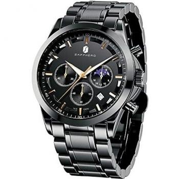 Montre Bracelet Acier Inoxydable BENYAR Grand Cadran Date