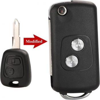 Shell de llave 2 botones Citroën C1 C2 C3 C4 Peugeot 206 307