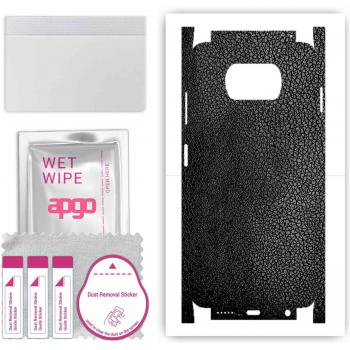 Sticker de protección apgo para Xiaomi Poco X3, film completo, vinilo - patrón piel negra