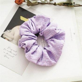 Purple Chiffon Hair Scrunchies