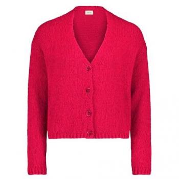 Cartoon Strick-Cardigan mit V-Ausschnitt Gr. 36, lila (barberry)
