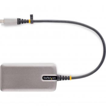 StarTech.com Adaptador Multipuertos USB-C - Docking Station USB Tipo C HDMI 4K60 - Hub Ladrón USB 3.0 de 3 Puertos - Entrega de Alimentación PD 100W - GbE