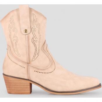 Botines de tacón de mujer beige en sintético 81279 Dame: Blogger VIVIENNE