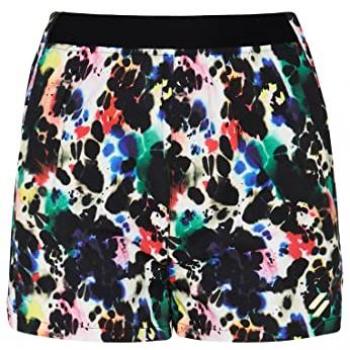 Superdry Laufshorts Damen schwarz/blau/rot - XS