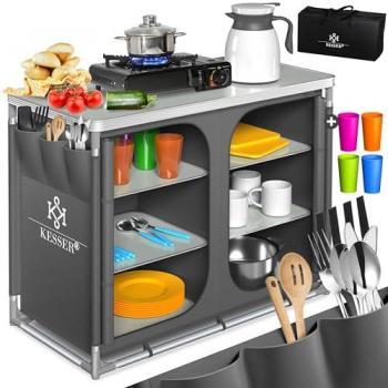 Cucina mobile di campeggio Kesser in alluminio