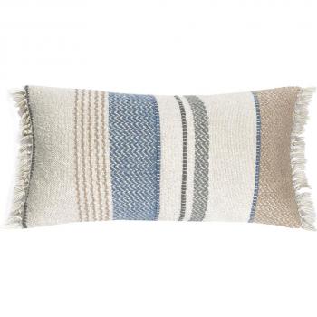 Coussin Boucle Lavande-Melange 37×70 cm – Tissu Mixte