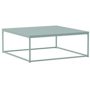 Table basse moderne carrée 90 cm couleur vert sauge