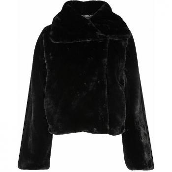 Midnight Velvet Faux Fur Coat – Medium