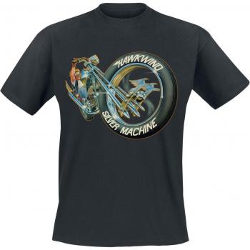 Hawkind Silver Machine Shirt Schwarz Größe M