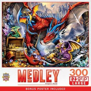 Drachenhorde 300‑teiliges EZ‑Grip‑Puzzle – Master Pieces XXL
