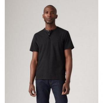 Camiseta Levi’s 2024 Modelo Housemark Henley Negra