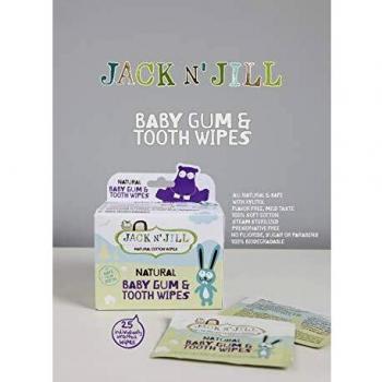 Natural Baby Gum and Tooth Wipes by Jack N' Jill (25 individually wrapped wipes)