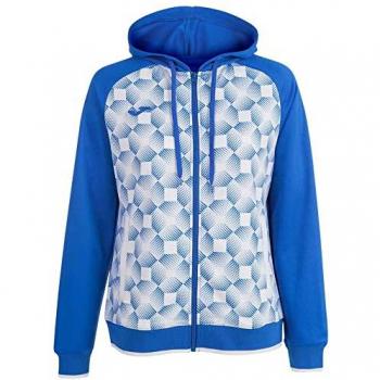 Chaqueta Joma Supernova III con capucha mujer/niña royal blanco