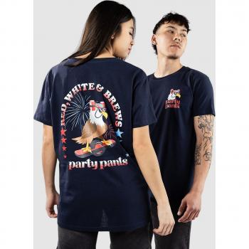 Party Pants Shred Eagle T-Shirt Navy XL Unisex