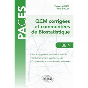 QCM commentées et corrigées de Biostatistique - UE4
