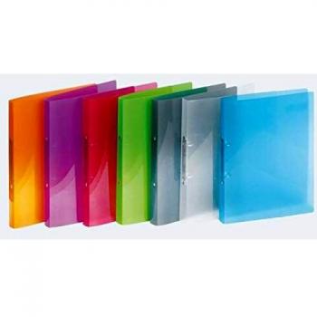 Veloflex A4 Propyglass 15mm 2 Ringe farbig sortiert Ringbuch