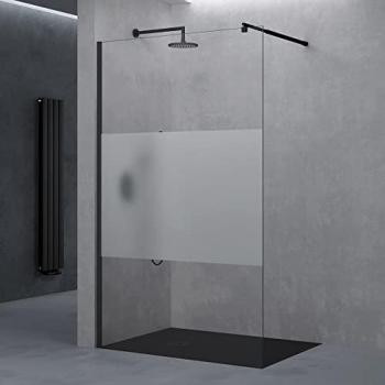 Doccia Parete Fissa Doporro 130×200 cm Vetro 10 mm con Barra Inox