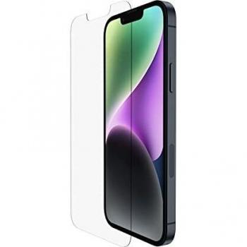 Belkin OVA069zz Screen Protector for Apple iPhone 13/13 Pro, Tempered Glass, Anti-Bacterial, Impact and Scratch Resistant