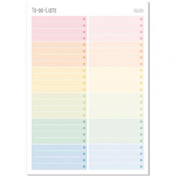 Trendstuff A5 Rainbow Wochenplan