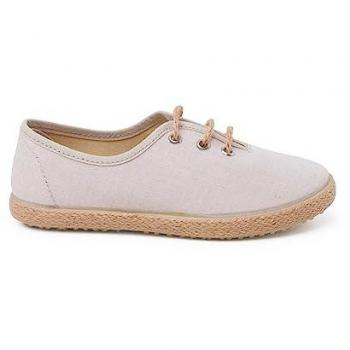 Pisamonas - Zapatos de cordones de niños de ceremonia con piso alpargata