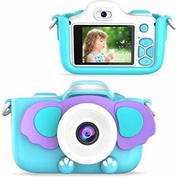 FishOaky Kids Camera Selfie Videocamera HD, Fotocamera Digitale Bambini, Macchina Fotografica Bambini con 2 Pollici LCD