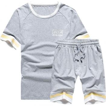 Conjunto de chándal de verano para hombres con camiseta y pantalones cortos